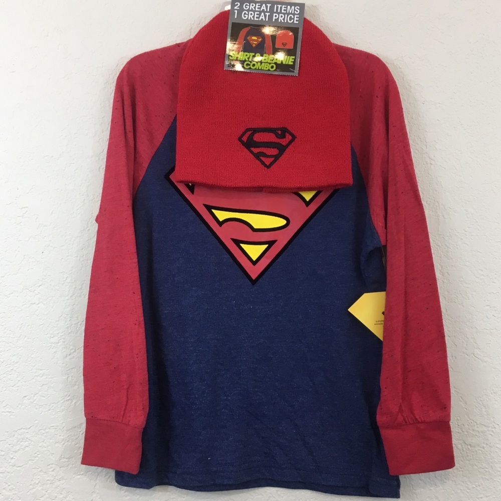 Superman T-Shirt and Beanie Combo